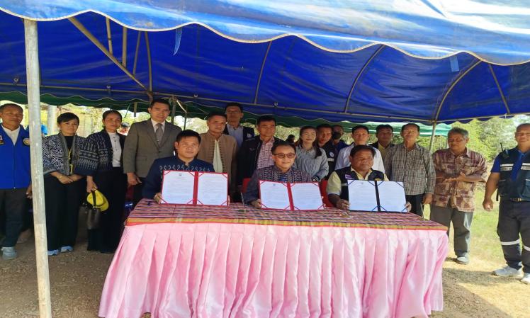 ออกตรวจติดตามและประเมินผลโครงการประชารัฐร่วมใจอนุรักษ์แหล่งน้ำและพัฒนาพื้นที่เกษตรชุมชน ประจำปี พ.ศ.2566 เทศบาลตำบลบ้านค้อ บ้านโนนลาน ตำบลบ้านค้อ อ.เมืองขอนแก่น