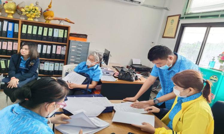 ออกตรวจติดตามและประเมินผลโครงการการใช้จ่ายเงินอุดหนุนของอบจ.ขอนแก่น กรณีให้การสนับสนุนหน่วยงานอื่น ประจำปีงบประมาณ พ.ศ. 2566  ณ ที่ว่าการอำเภอบ้านไผ่