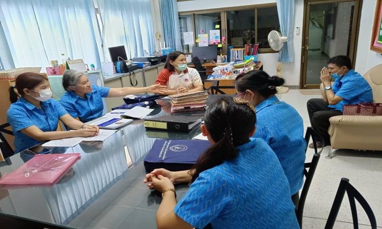 ออกตรวจติดตามและประเมินผลโครงการการใช้จ่ายเงินอุดหนุนของอบจ.ขอนแก่น กรณีให้การสนับสนุนหน่วยงานอื่น ประจำปีงบประมาณ พ.ศ. 2566  ณ ที่ว่าการอำเภอหนองสองห้อง